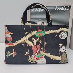 OKPTA Oriental Sequined Handbag 7.5"h x11"w x4"d Sequined